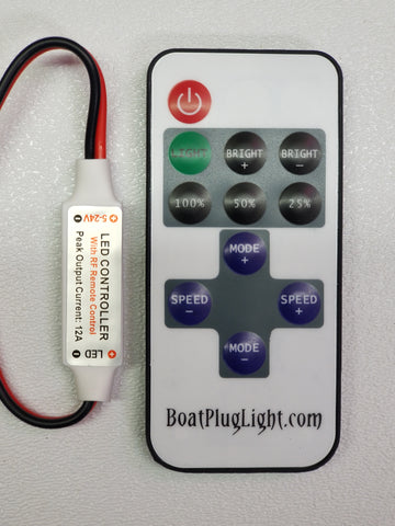 LED REMOTE CONTROL WITH DIMMER FUNCTION (for solid color LEDs)