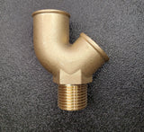 Y- adapter for low drains & ease of use when draining the boat